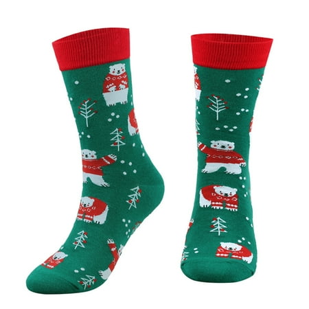 

Women Men Christmas Socks Cute Soft Crew Socks Breathable Calf Socks