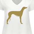thumbnail image 4 of Inktastic Greyhound Women's Plus Size V-Neck T-Shirt, 4 of 5