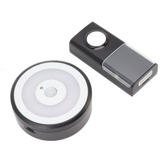 Intelligent Door Ring Human Body Induction USB Powered Door Ring IP55 Waterproof 58 Ringtones Door Ring for Family Hotel Office Building Black