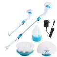 thumbnail image 1 of 1Pc Cleaning Brush Adjustable Waterproof Turbo Scrub Electric Spin Scrubber Cordless Charging Cleaner Bathroom Kitchen Cleaning yaoshenbao LED, 1 of 2