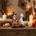 thumbnail image 6 of Kiddiway Halloween Home Decor Goose Figurines - Cartoon Farm Duck Ornaments with Witch Hats, Playful Halloween Decorations for Tabletop Shelf, Cute Indoor Accent Pieces, 6 of 7
