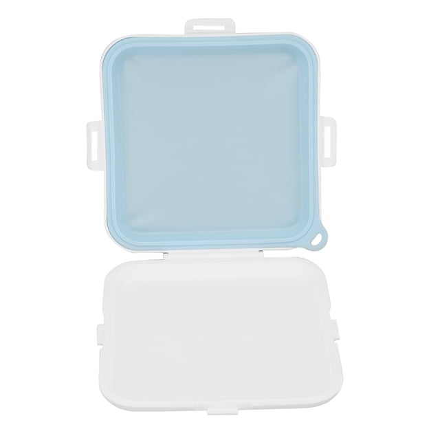 Caja de almacenamiento de sándwiches Contenedor de sándwiches portátil Caja de almuerzo para estudiantes Trabajadores de oficina para el trabajo Picnic Excursión Azul