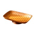 thumbnail image 4 of veasfak Footed Bowl Pedestal Bowl Countertop Table Decor Woven Fruit Tray Decorative for Parties Kitchen Holiday Wedding Dining Table rectangle shape, 4 of 9