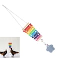 thumbnail image 3 of Hens Chopking Xilófono, Xilófono de Madera de Pollo Segura Natural Con Llaves de Metal Mirror Bell 8 Para Gallinas para Loros para Atraer Polloer, 3 of 7