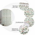 thumbnail image 5 of Small Stall Shower Curtain 48x72 Inch Narrow Half Size Green Botanical Christmas Bath Curtains Bathroom Decor Watercolor Xmas Berry Red Waterproof Fabric Shower Curtain Set with Hooks 48 Inch, 5 of 6