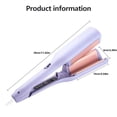 thumbnail image 3 of Riforla French Curling Rommantic French Egg Roll Curling French Egg Roll Curling V Shape Ceramic Hair Crimper Adjustable Temperature Curling Wand Hair Care A, 3 of 8