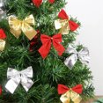 thumbnail image 5 of Knot Ribbon 12 Pcs Christmas Bows Decoration GIXUSIL Mini Silver Bowknot Christmas Tree Hanging Decor 2" Xmas Tree DIY Holiday Party Ornaments (Silve), 5 of 7