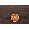 thumbnail image 4 of Michael Kors Flap Gusset PVC Crossbody - Brown, 4 of 5