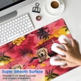 thumbnail image 4 of Long Mouse Pads for Desk,Golden Retriever Hawaiian Desk Mats on Top Of Desks, Desk Mouse Pad Extra Large with 3mm Non-Slip Base and Stitched Edge for Gaming,Office,Work,Home 31.5"x15.7", 4 of 6