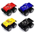 thumbnail image 2 of Pack of 4 Best JX Mini Monster Friction Toy Trucks (Colors May Vary), 2 of 6
