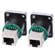 thumbnail image 1 of Conector de Ángulo Recto RJ45, Conector de Ángulo Recto, Aislador de 2 Pijas Impermeable para Placas de Pared, 1 of 7