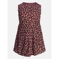 thumbnail image 5 of Terra & Sky Women's Plus Sleeveless Button Front Tiered Cotton Mini Dress, Sizes 0X-5X, 5 of 5