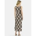 thumbnail image 2 of Time and Tru Women's and Women's Plus Cowl Neck Midi Dress, Sizes XS-4X, 2 of 4