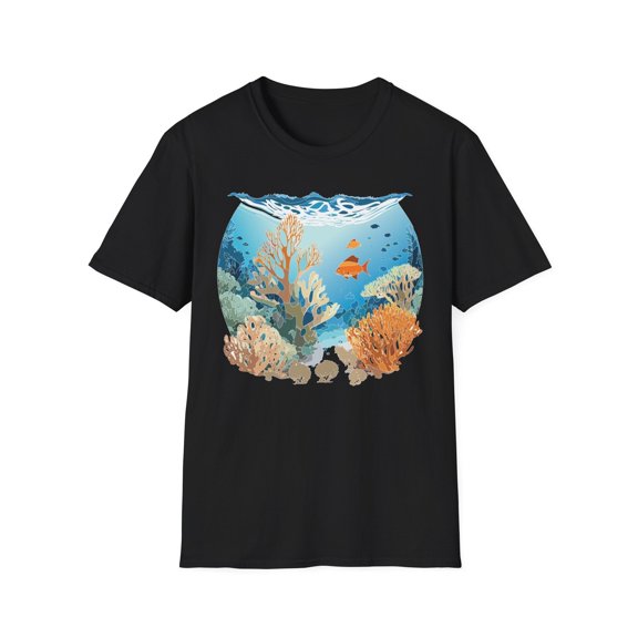 Ocean Graphic Unisex Softstyle Cotton Tee 1