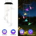 thumbnail image 2 of Outdoor Hanging Dragonfly Solar Wind Chimes Color Changing LED Light IPX4 Waterproof Solar Powered Wind Chime for Patio Lawn Garden Window Decoration, 2 of 6