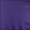 3 Ply Lunch Napkins Purple, Pack of 50, 4 Packs