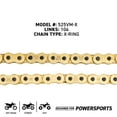 thumbnail image 4 of Niche Gold 525 X-Ring Chain 104 Links With Master Link Motorcycle 519-CDC2516H, 4 of 8