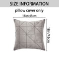 thumbnail image 6 of REGALWOVEN Luxury 3D Diamond Velvet Throw Pillow Covers Pack of 2 Geometric Soft Decorative Cushion Case for Sofa Bed Living Room Grey 18" x 18", 6 of 6