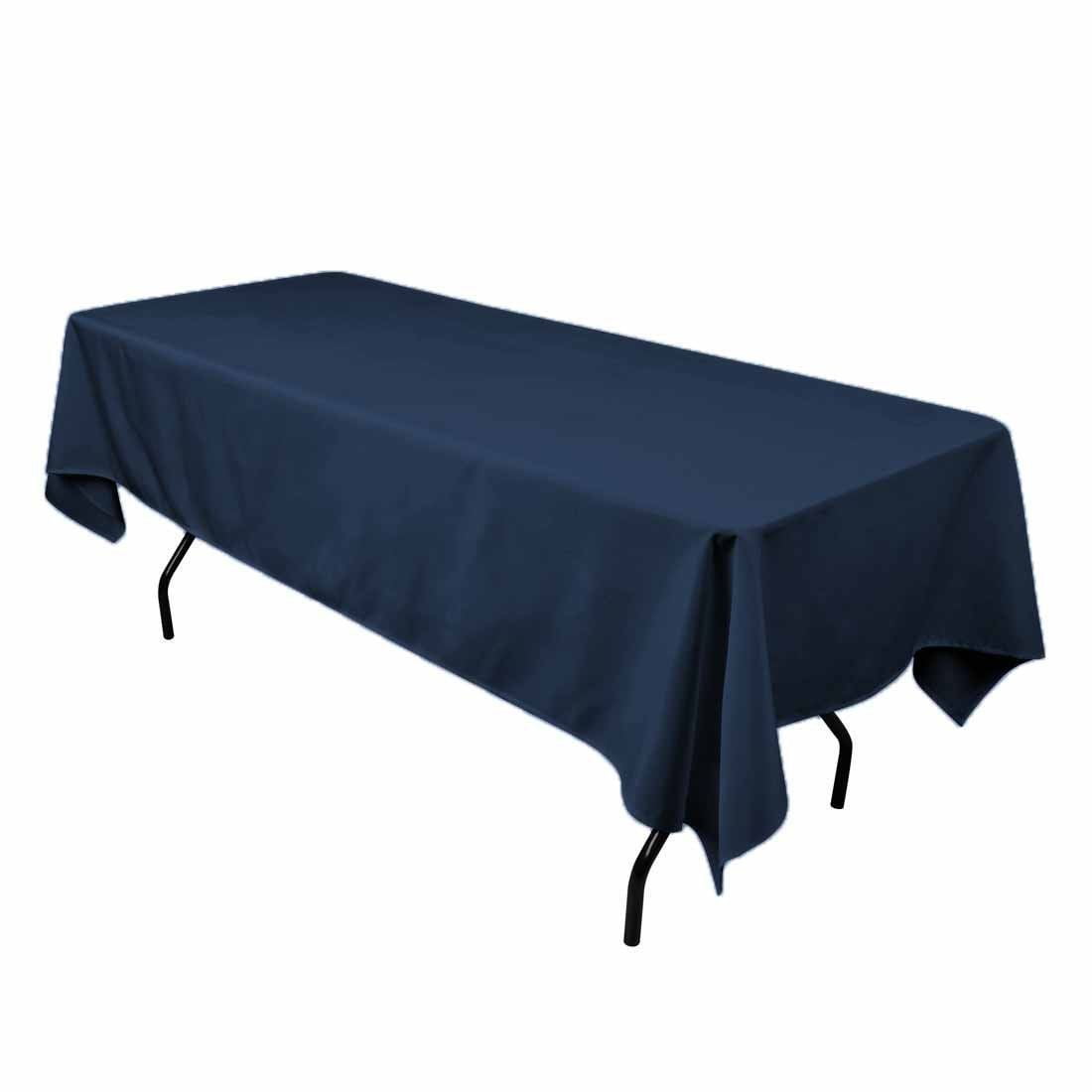 10 Rectangle 60"×102" Polyester Tablecloths 20 Colors 100% Seamless Made in USA 