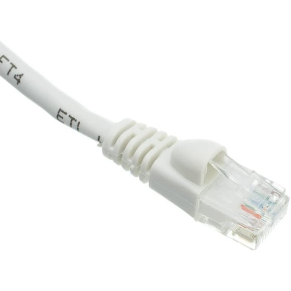 C&E Cat5e Botte Sans Accrochage/moulée, Câble de Raccordement Ethernet, 6 Pouces, Blanc, Pack de 3 (CNE472787)