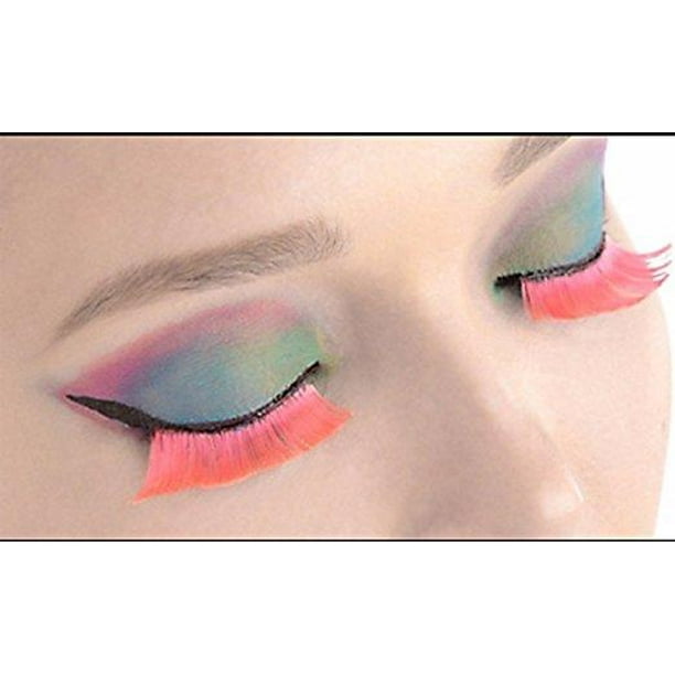 pink false lashes