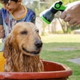 thumbnail image 3 of FUNJEE Garden Hose Spray Nozzle, Thumb Flow Control, On/Off Valve, Quick Connector, High-Pressure Nozzle Sprayer (10 Pattern ABS Spray, Green), 3 of 8