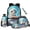 Cartoon Seal, variant on Yuyamidu Purple Galaxy Cat Backpack Set for Girls with Lunch Box, Pen Case, Water Bottle Sleeve & Keychain, 17 Inch Lightweight Elementary School Kids Bookbag for 2nd-4th Grade, Back to School Gifts
