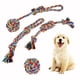 thumbnail image 5 of Juguetes de cuerda para perros pequeños y medianos - Beneficios Rescate de perros sin fines de lucro - Juguetes para masticar perros para razas pequeñas y medianas - Juguetes de algodón para perros pa Feliz Sencillez, 5 of 5