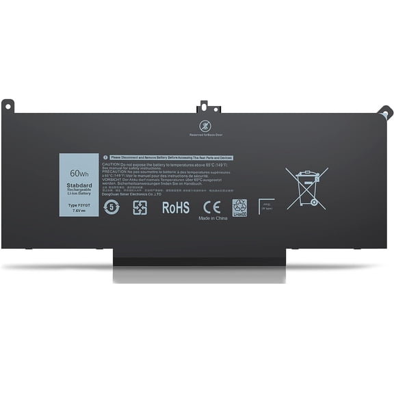 F3YGT Battery for Dell Latitude 12 7000 7290 13 7000 7380 14 7000 7490 E7290 E7380 E7490 Fit for Dell 451-BBYE 453-BBCF  KG7VF DM3WC DM6WC