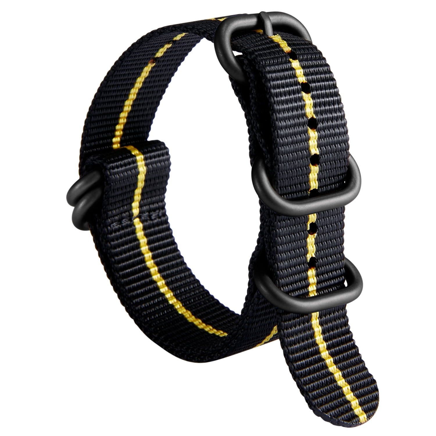 New Golden Five-ring Buckle Ballistic Durable Military Nylon Strap Breathable 