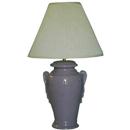 Rjf 28" Ceramic Table Lamp With A Lilac