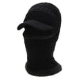 thumbnail image 1 of Linnome Thick Fleece-lined Knitted Hat Neck Warmer Face-protecting Pullover For Winter Warmth, 1 of 2