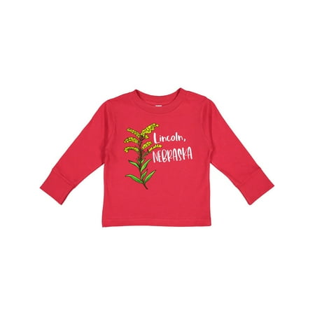 

Inktastic Lincoln Nebraska Goldenrod Flower Gift Toddler Boy or Toddler Girl Long Sleeve T-Shirt