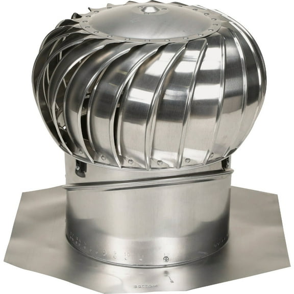 AirVent 12 In. Aluminum Internally Braced Wind Turbine Attic Vent TIBS0000