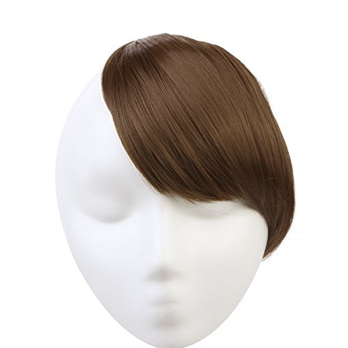 Sarla Clip In Hair Bangs Fringe Hair Extensions Swept Full Sweeping Side Synthetic Hairpiece Hair Piece For Women Japan High Temperature Fiber B2 Light Golden Brown 12 Walmart Canada