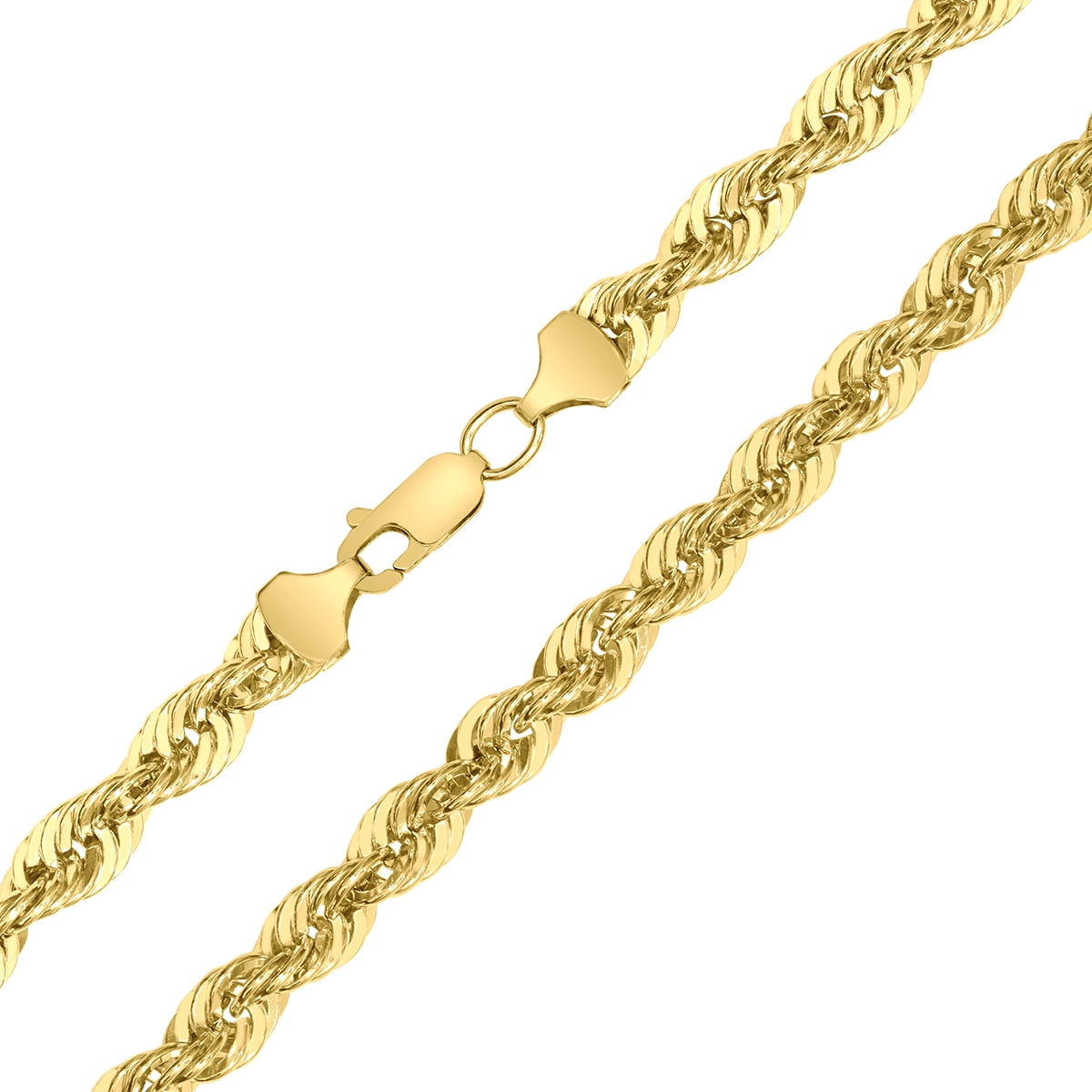14K Yellow Gold Filled 6MM Rope Chain with Lobster Clasp  - 24 Inch