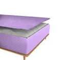 thumbnail image 5 of DNG Creations 6 Piece Zipper Sheet Set - Include (1 Elastic Fitted Sheet , 2 Base Sheet has Zipper, 1 Flat Sheet And 2 Pillowcase) 10 Inch Deep Pocket ( Stripe Lilac - Full ), 5 of 7