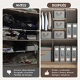 thumbnail image 2 of VIOPY Organizador De Sabanas, 4 Piezas Cajas De Almacenamiento, Organizador De Ropa De Cama Plegable, Contenedores De Almacenamiento De Tela Para Juego De S&aacute;banas, Para Closet, Debajo De La, 2 of 7