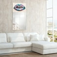 thumbnail image 6 of Empire Art Direct Cotton Candy Lips Rectangular Beveled Mirror on Free Floating Printed Tempered Art Glass, 48" x 24" x 0.4", Ready to Hang, 6 of 9