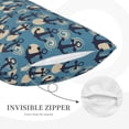 thumbnail image 5 of Naloa Anchors Pillowcase, Throw Pillowcase, Wrinkle-Free, Stain-Resistant with Hidden Zipper for Bedroom Sofa - 16"x24", 5 of 9