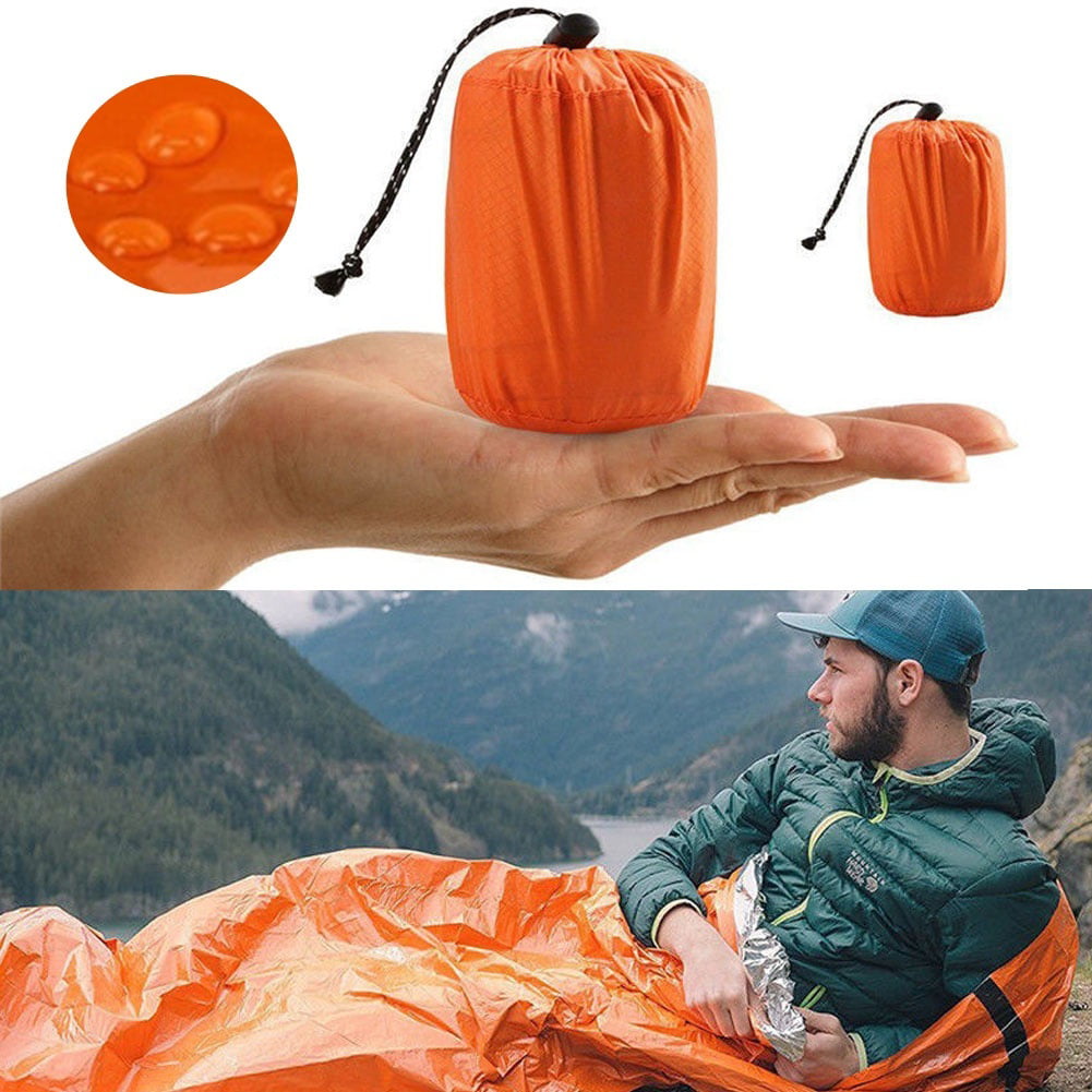Waterproof Lightweight thermal Emergency sleeping bag survival Blanket B xnyrde