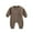 Coffee, variant on Baby Boys Coveralls Long Sleeve Letter Print Fall Winter Romper Casual Coverall Onesies