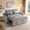 Gray, variant on 65" Sofa Bed, Loveseat 3-in-1 Sleeper Sofa with Pull Out Bed, 360° Swivel Side Table and USB, 2 Seater Convertible Small Couch for Living Room Apartment (khaki, Chenille)
