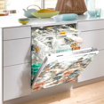 thumbnail image 2 of Yayeee Magnetic Dishwasher Cover for The Front Decoration Home Kitchen Machine Sticker Protector, Mountain Pattern, 2 of 6