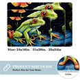 Area Rugs 2'×3' NonSlip Door Mat, Cute Green Frog Soft Machine