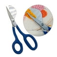 thumbnail image 3 of Abbracc Applique Duckbill Scissors Heavy Duty Offset Handle 18cm Duckbill Knife Edge for, 3 of 9