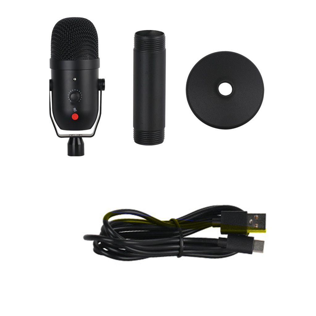 Zeiwohndc Condenser Microphone with Heart-Shaped Voice Picking Up and One Click Mute