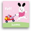Sandra Magsamen Personalized I Ruff You Canvas Wall Art, 12" x 12", Pink