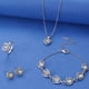 thumbnail image 3 of Fiudx Conjunto de Joyas de Amor, Elegante Collar y Pulsera de Cristal, Pendientes Impresionantes para Mujer, Ligeros y Cómodos de Llevar, Perfectos para Regalar En San Valentín, Una Opción Romántica., 3 of 5