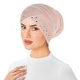 thumbnail image 1 of Velvet Rhinestone Turban Slouch Headband for Everyday Comfort and Elegant Styling in Attire, 1 of 3